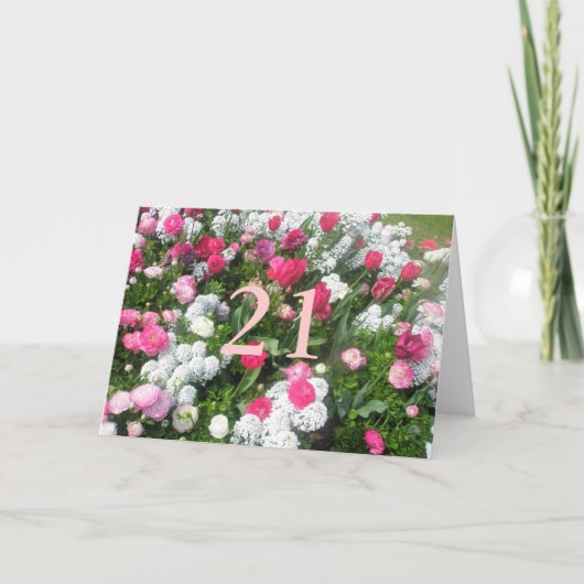 21歳の誕生日 カード (正面)