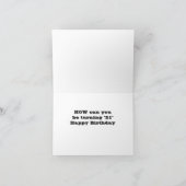 **21歳の誕生日**ヒッポコメディアン カード (内部)