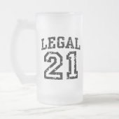 21歳の誕生日 フロストグラスビールジョッキ (左)