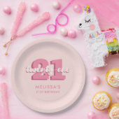 21歳の誕生日 ペーパープレート (パーティー)