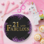 21歳の誕生日 ペーパープレート (パーティー)