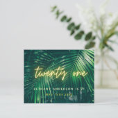 21歳の誕生日 ポストカード (スタンド正面)