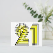 21歳の誕生日 ポストカード (スタンド正面)