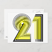 21歳の誕生日 ポストカード (正面/裏面)