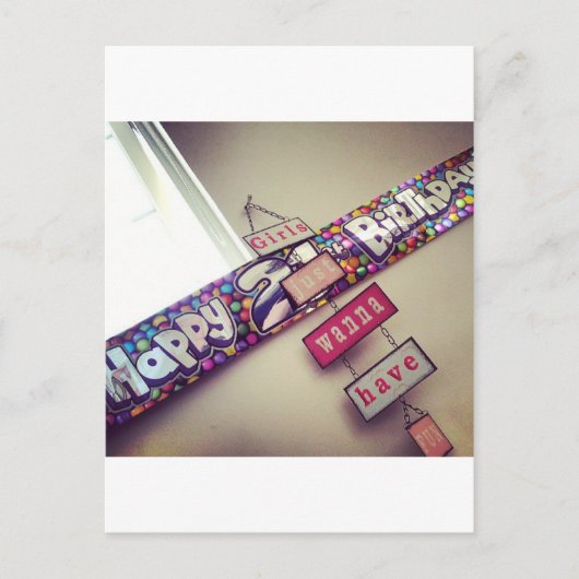 21歳の誕生日 ポストカード (正面)