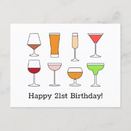 21歳の誕生日 ポストカード
