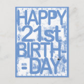 21歳の誕生日 ポストカード (正面)