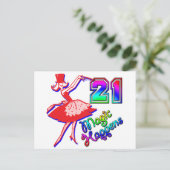21歳の誕生日 ポストカード (スタンド正面)