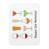 21歳の誕生日 マグネット (縦)