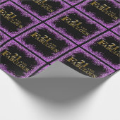 21歳の誕生日 ラッピングペーパー (角)