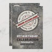 21歳の誕生日、任務の遂行、 招待状 (正面/裏面)