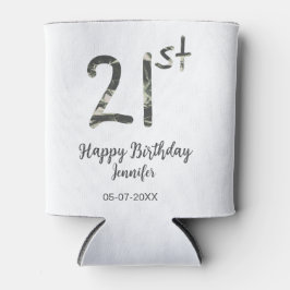 21歳の誕生日 名前 日付 年 テンプレート 黒 缶クーラー