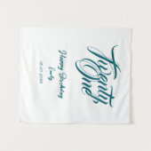 21歳の誕生日 名前 日付 年 青 テンプレート この タペストリー (正面(横))