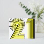 21歳の誕生日 招待状 (スタンド正面)