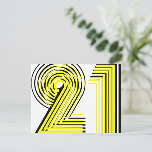 21歳の誕生日 招待状 (スタンド正面)