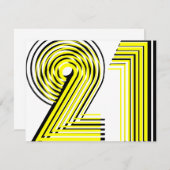 21歳の誕生日 招待状 (正面/裏面)