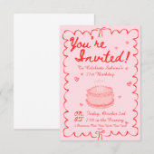 21歳の誕生日 招待状 (正面/裏面)