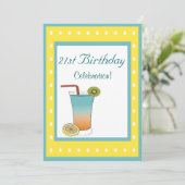 21歳の誕生日 招待状 (スタンド正面)