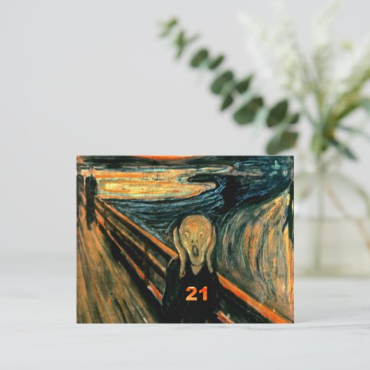 21歳の誕生日 招待状 (スタンド正面)