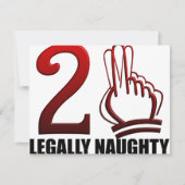 21歳の誕生日 招待状 (正面)