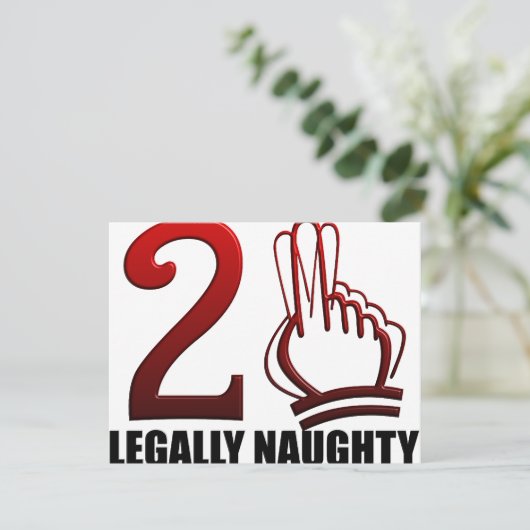 21歳の誕生日 招待状 (スタンド正面)