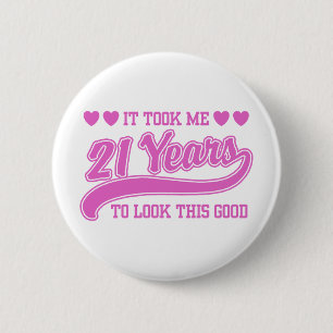 21歳の誕生日 缶バッジ