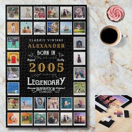 21歳の誕生日 2005年の伝説の思い出フォトコラージュ ジグソーパズル