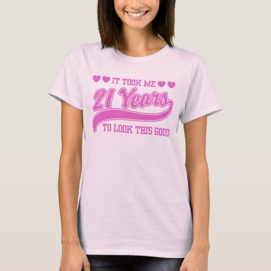 21歳の誕生日 Tシャツ (正面)
