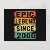 21歳の2000年の叙事詩伝説21歳の誕生日 ポストカード (正面)