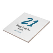 21歳はっきりした生青文字シンプルミニマル タイル (側面)