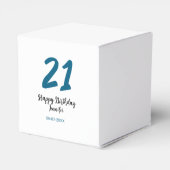 21歳はっきりした生青文字シンプルミニマル フェイバーボックス (裏面サイド)