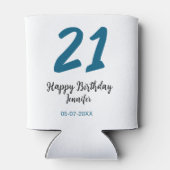 21歳はっきりした生青文字シンプルミニマル 缶クーラー (裏面)