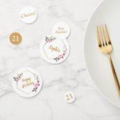 21歳エレガントの誕生日テーブル紙吹雪 コンフェッティ (グループ)