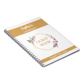 21歳エレガント誕生日パーティーゲストブック ノートブック (右側)