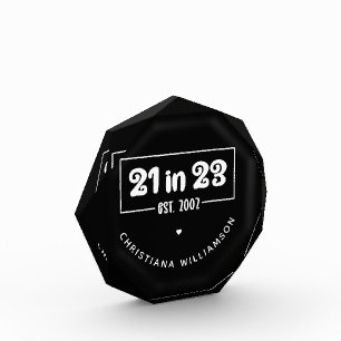 21歳カスタムの誕生日プレゼント21 in 23 Est 2002 フォトブロック