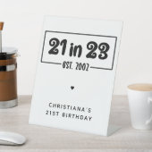 21歳カスタムの誕生日プレゼント21 in 23 Est 2002 台座サイン (インサイチュ)