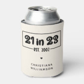 21歳カスタムの誕生日プレゼント21 in 23 Est 2002 缶クーラー (缶正面)