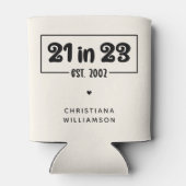 21歳カスタムの誕生日プレゼント21 in 23 Est 2002 缶クーラー (裏面)