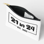 21歳カスタムの誕生日21 in 24 Est 2003誕生日 アクセサリーポーチ (見開き)