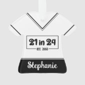 21歳カスタムの誕生日21 in 24 Est 2003誕生日 オーナメント (裏面)