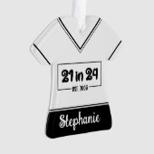 21歳カスタムの誕生日21 in 24 Est 2003誕生日 オーナメント (正面)