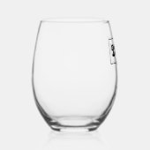 21歳カスタムの誕生日21 in 24 Est 2003誕生日 ステムなしワイングラス (右)