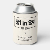 21歳カスタムの誕生日21 in 24 Est 2003誕生日 缶クーラー (缶裏面)