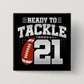 21歳タックルサッカーパーティー21歳 缶バッジ (正面)