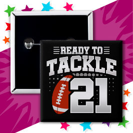 21歳タックルサッカーパーティー21歳 缶バッジ