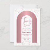 21歳バラ金ゴールドアーチミニマル21歳 招待状 (正面)