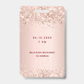 21歳バラ金ゴールドvipパーティーパス バッジ (裏面)