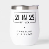 21歳パーソナライズされたの誕生日21 IN 25 Est 2004 (左面)