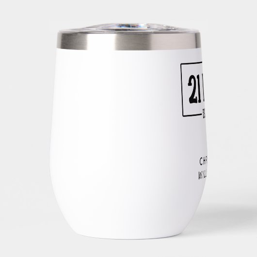 21歳パーソナライズされたの誕生日21 IN 25 Est 2004 (正面)