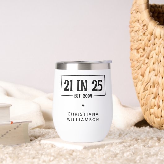 21歳パーソナライズされたの誕生日21 IN 25 Est 2004 (リビング)